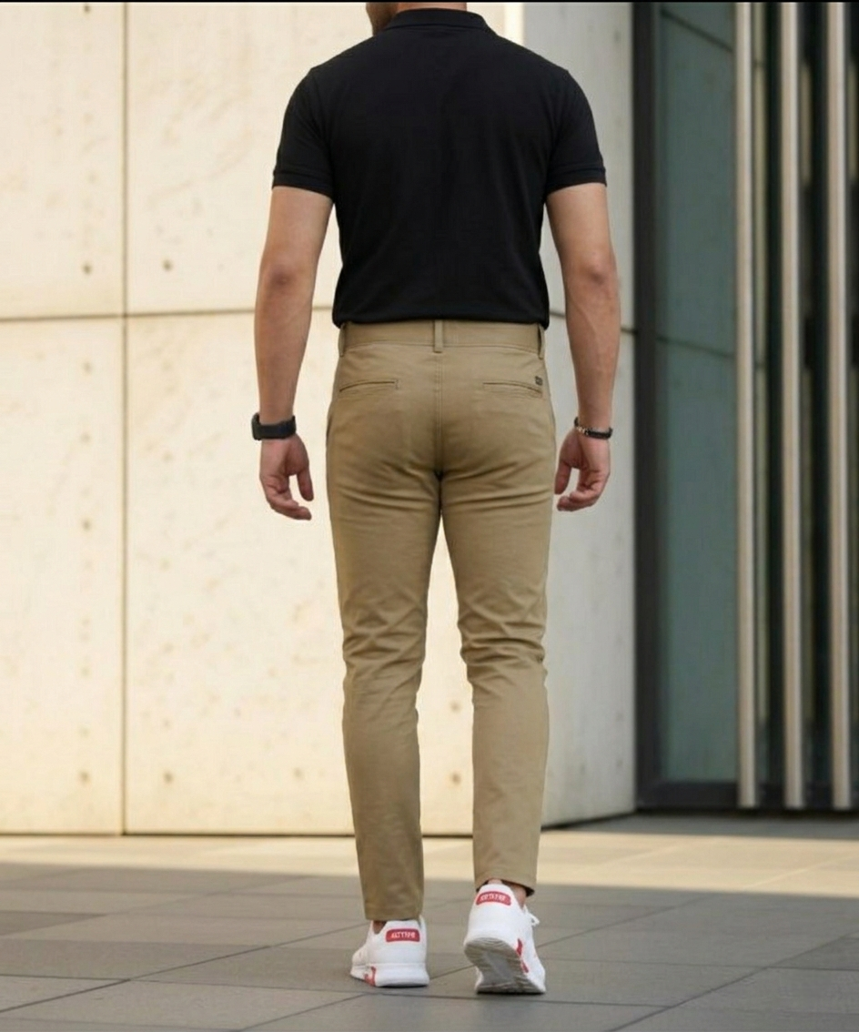 Men’s Stylish Double Button Slim Fit Pants